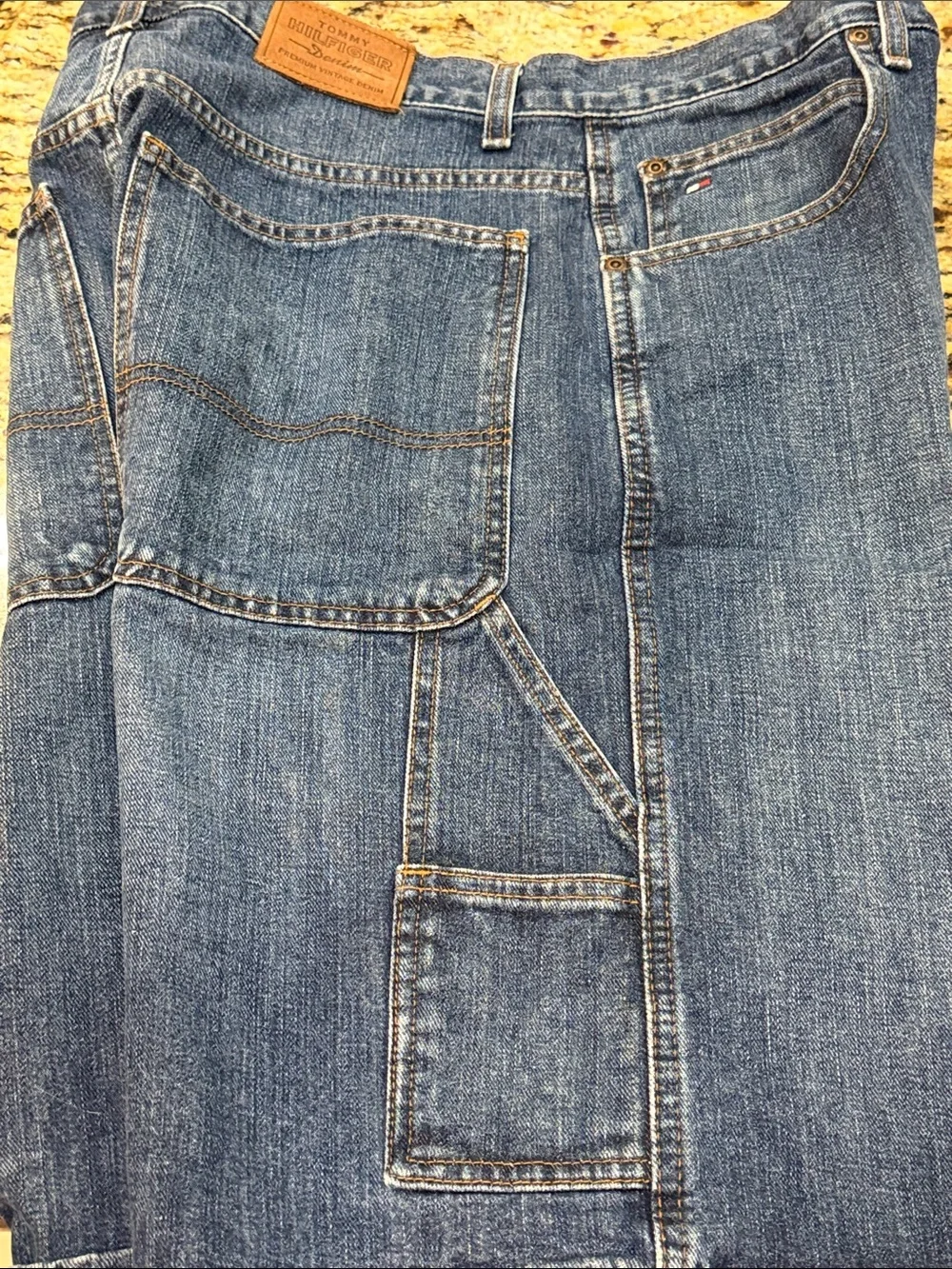 Tommy Hilfiger Men's Dark Blue Denim Jean Shorts